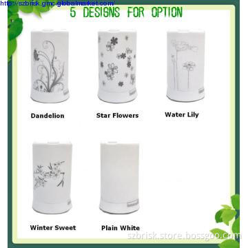 Ultrasonic LED air humidifier with natural essential